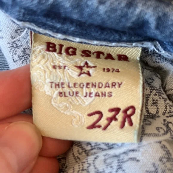 BIG STAR jean Sz 27R Maddie mid-rise fit - Picture 5 of 6